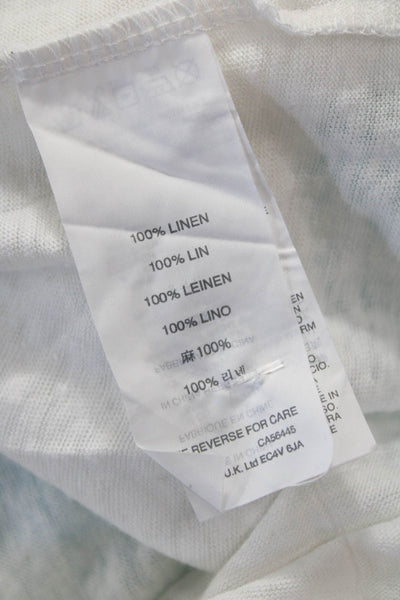 J Crew Womens Basic White Short Sleeve Round Neck T-Shirt Size 2XS