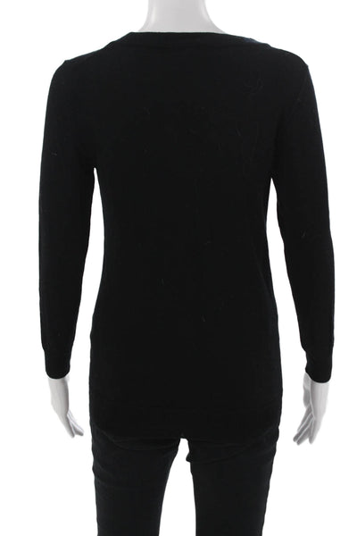 J Crew Unisex Pullover Sweater Black Long Sleeve Size S