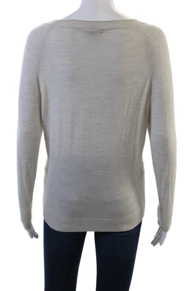 J Crew Unisex Merino Pullover Sweater Beige Animal Graphic Size XS