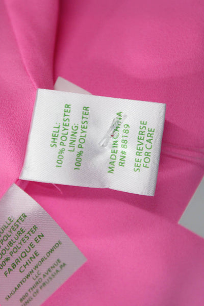 Lilly Pulitzer Women Pink V Neck Camisole Basic Solid Sleeveless Size S