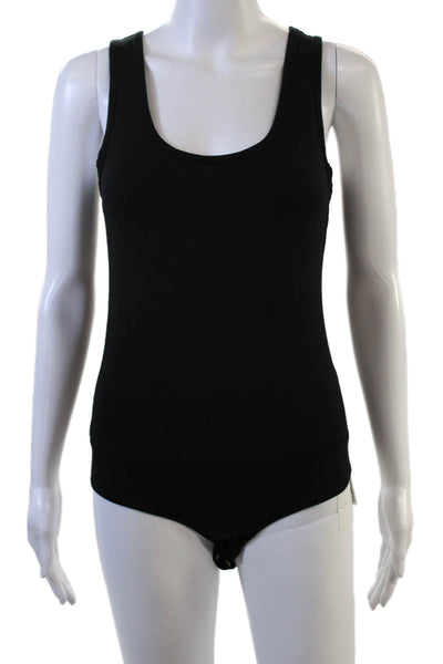 J Crew Women Sleeveless Scoop Neck Bodysuit Black Size S
