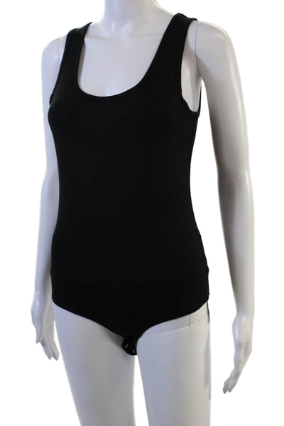 J Crew Women Sleeveless Scoop Neck Bodysuit Black Size S