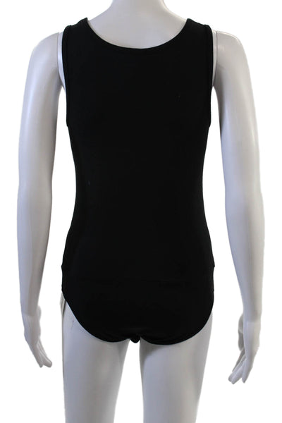 J Crew Women Sleeveless Scoop Neck Bodysuit Black Size S
