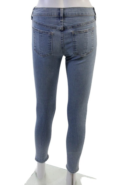 Rag & Bone Women Ankle Skinny Light Blue Low Rise Jeans Size 26