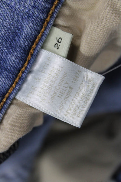 Rag & Bone Women Ankle Skinny Light Blue Low Rise Jeans Size 26