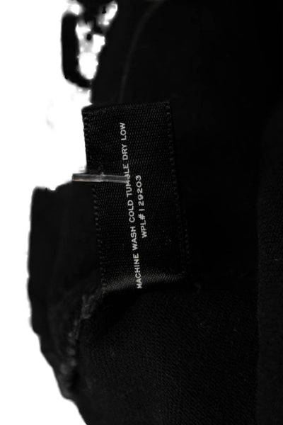 Aqua Women Cropped Cargo Pants Black High Rise Size 24