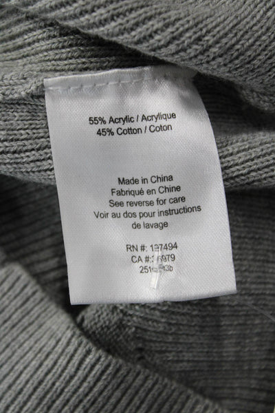 Heartloom Unisex Pullover Gray Collared Button Short Sleeve Cotton Size XS