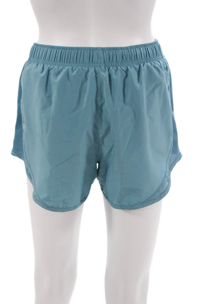 Nike Unisex Sports Blue Polyester Solid Shorts Size XS