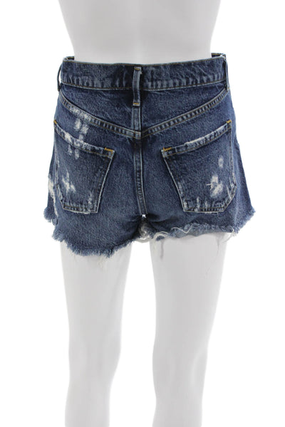 Agolde Unisex Dark Blue 100% Cotton 90s Shorts Size 21