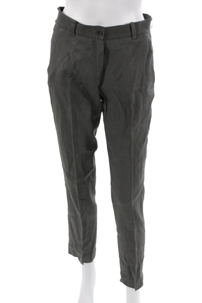 Farhi By Nicole Farhi Unisex Ankle Cropped Dress Pants Dark Gray Size 4