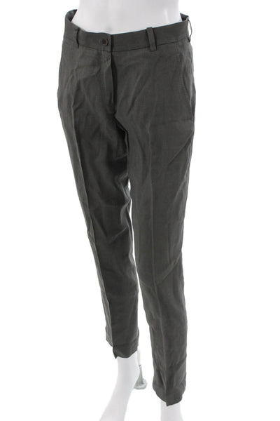 Farhi By Nicole Farhi Unisex Ankle Cropped Dress Pants Dark Gray Size 4