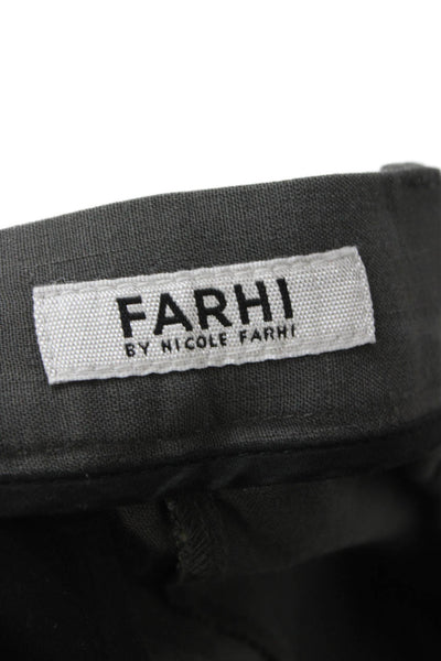 Farhi By Nicole Farhi Unisex Ankle Cropped Dress Pants Dark Gray Size 4