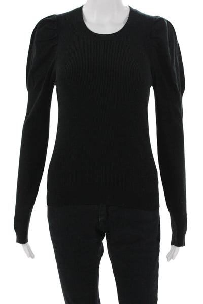 J Crew Unisex Black Pullover Sweater Crew Neck Long Sleeve Size S
