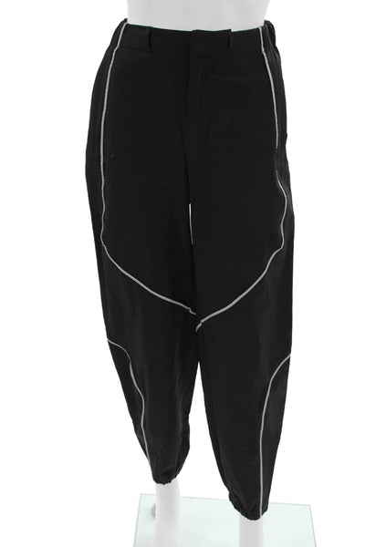 TNA Unisex Windbreaker Jogger Pants Black Nylon Elastane Size XS