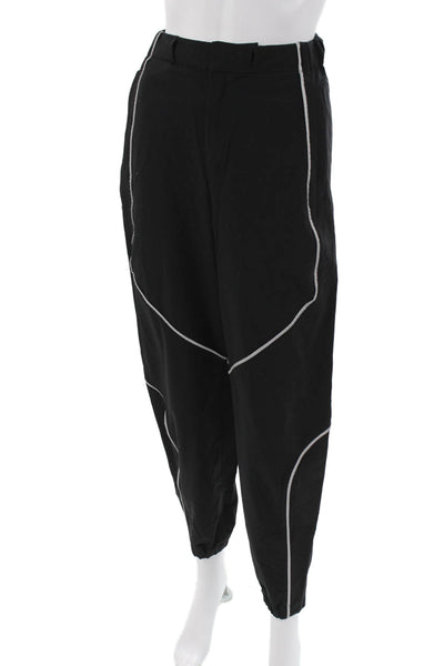 TNA Unisex Windbreaker Jogger Pants Black Nylon Elastane Size XS