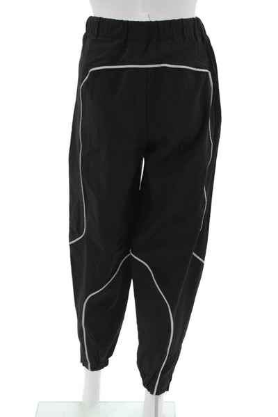 TNA Unisex Windbreaker Jogger Pants Black Nylon Elastane Size XS