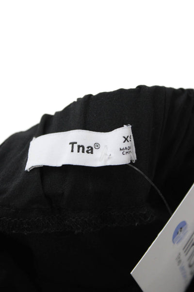 TNA Unisex Windbreaker Jogger Pants Black Nylon Elastane Size XS