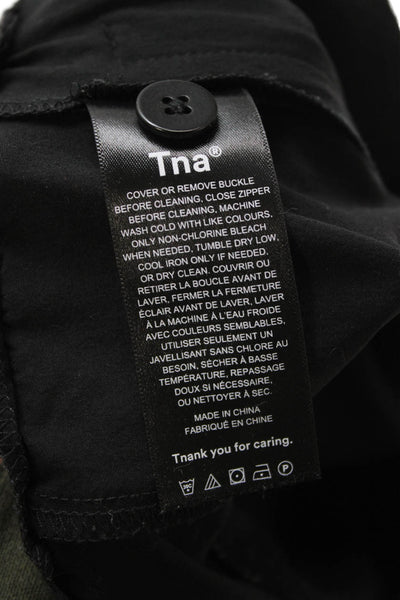 TNA Unisex Windbreaker Jogger Pants Black Nylon Elastane Size XS