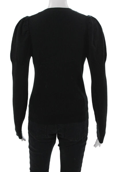 J Crew Unisex Black Pullover Sweater Crew Neck Long Sleeve Size S