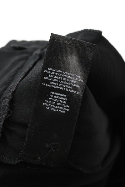 TNA Unisex Windbreaker Jogger Pants Black Nylon Elastane Size XS