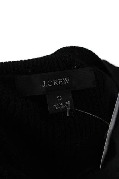J Crew Unisex Black Pullover Sweater Crew Neck Long Sleeve Size S