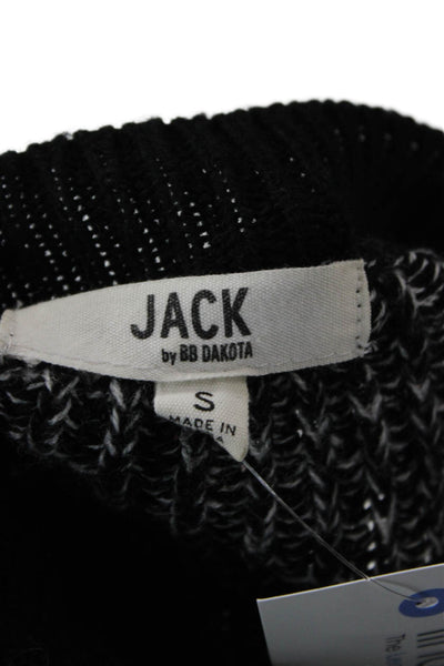 Jack by BB DAKOTA Unisex Black Crew Neck Pullover Long Sleeve Acrylic Size S