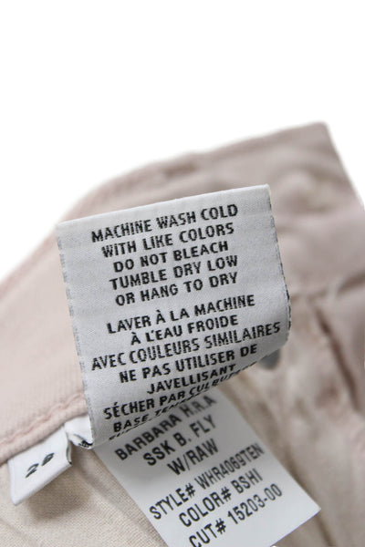 Hudson Womens Ankle Cropped Mid Rise Beige Pants Size 26