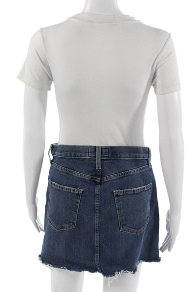 Current/Elliott Womens Mini Skirt Dark Blue Size 27