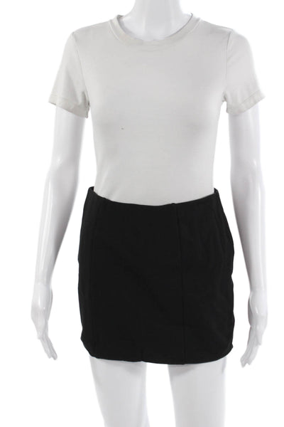 Lovers + Friends Women Mini Straight Pencil Skirt Black Rayon Blend Size S