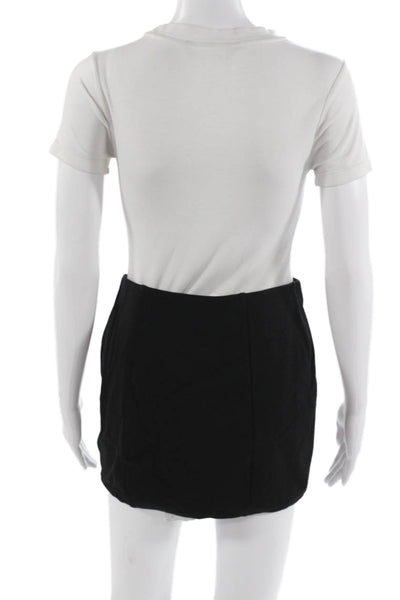 Lovers + Friends Women Mini Straight Pencil Skirt Black Rayon Blend Size S