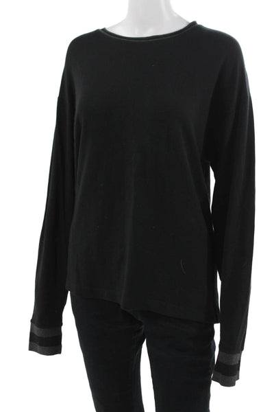 Rag & Bone Unisex Pullover Sweater Black Long Sleeve Round Neck Size S