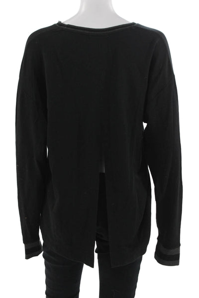 Rag & Bone Unisex Pullover Sweater Black Long Sleeve Round Neck Size S