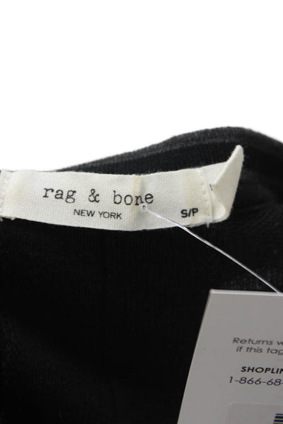 Rag & Bone Unisex Pullover Sweater Black Long Sleeve Round Neck Size S