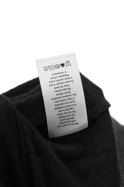 Rag & Bone Unisex Pullover Sweater Black Long Sleeve Round Neck Size S