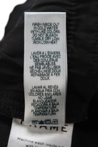 Frame Denim Women Ankle Skinny Black Jeans Size 25