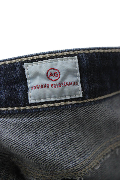 AG Adriano Goldschmied Womens Ankle Skinny Jeans Dark Blue Low Rise Size 25