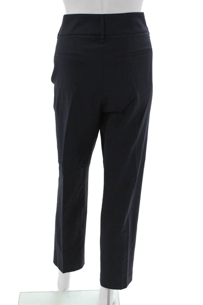 Brunello Cucinelli Women Ankle Dress Pants Black Virgin Wool Zip Size 12