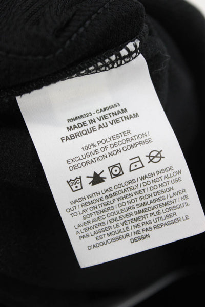 Nike Boys Drawstring Logo Straight Leg Pants Black White Size Extra Large