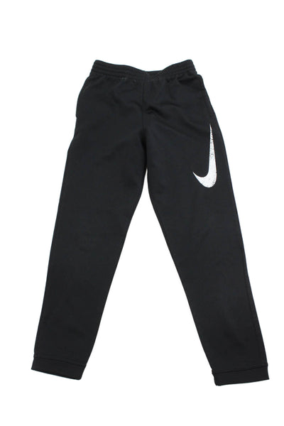 Nike boys Jogger Sweatpants Black Drawstring Polyester Sports Size L