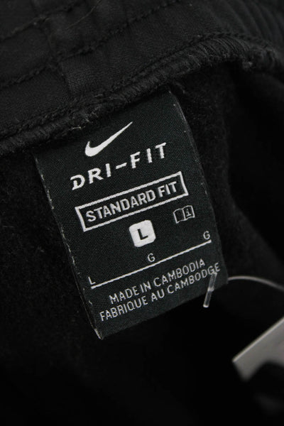 Nike boys Jogger Sweatpants Black Drawstring Polyester Sports Size L