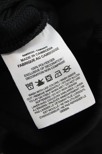 Nike Mens Black Jogger Sweatpants Drawstring 100% Polyester Size L