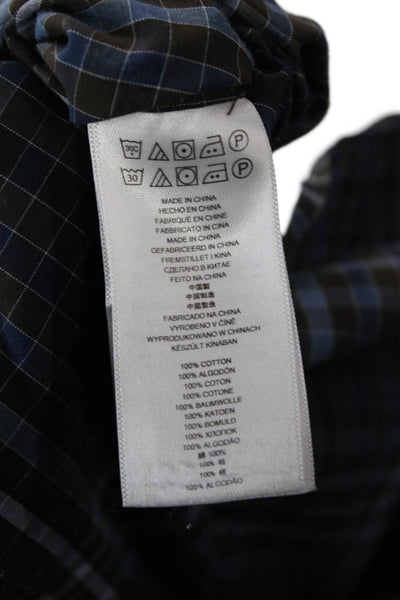 Michael Kors Men's Long Sleeves Multicolor Plaid Shirt Size M