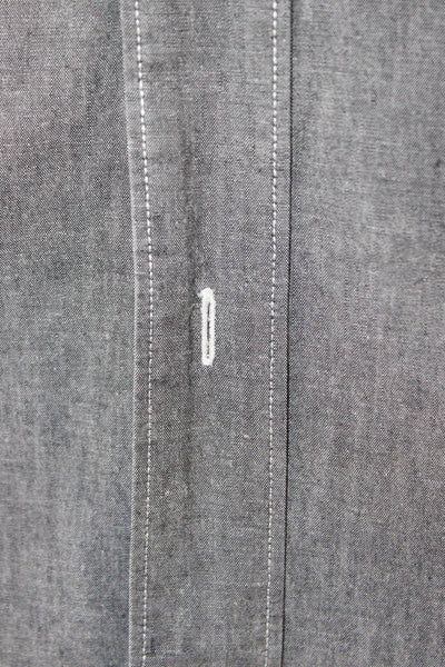 Rag & Bone Men's Long Sleeves Collared Button Down Shirt Gray Size S