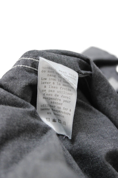Rag & Bone Men's Long Sleeves Collared Button Down Shirt Gray Size S