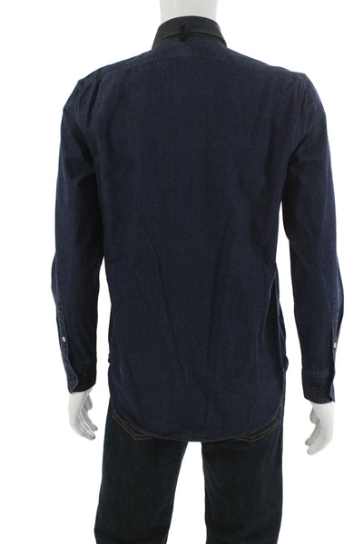 Rag & Bone Men's Collared Long Sleeves Button Down Denim Shirt Size S
