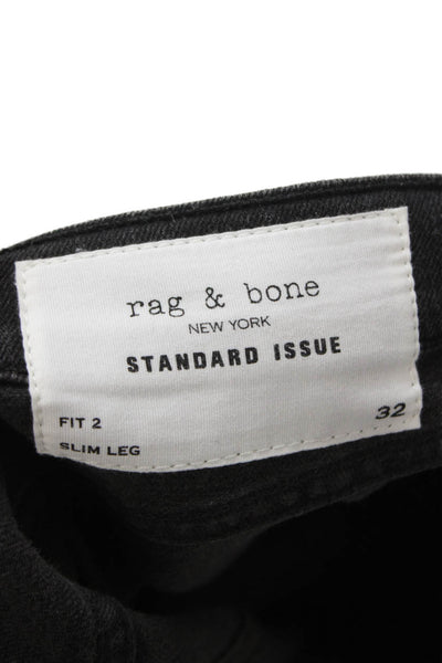 Rag & Bone Mens Skinny Straight Dark Gray Jeans Size 32