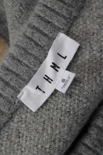 THML Unisex Beige Geometric Stars Pullover Sweater Crew Neck Size S
