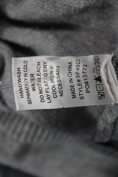 six/fifty Unisex Gray Geometric Star Crew Neck Pullover Sweater Size S
