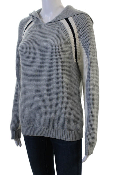 Central Park West Women Pullover Hoodie Gray Long Sleeve Fall Size XS