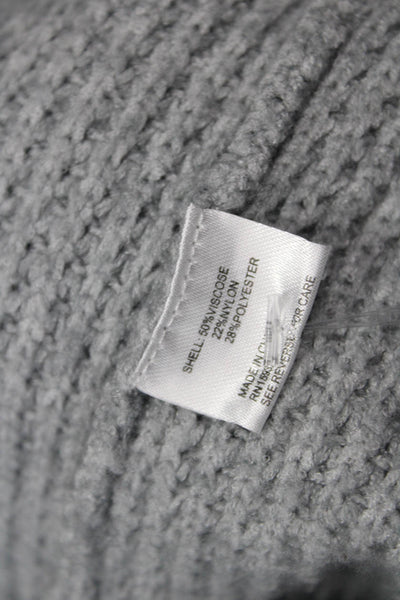 Central Park West Women Pullover Hoodie Gray Long Sleeve Fall Size XS